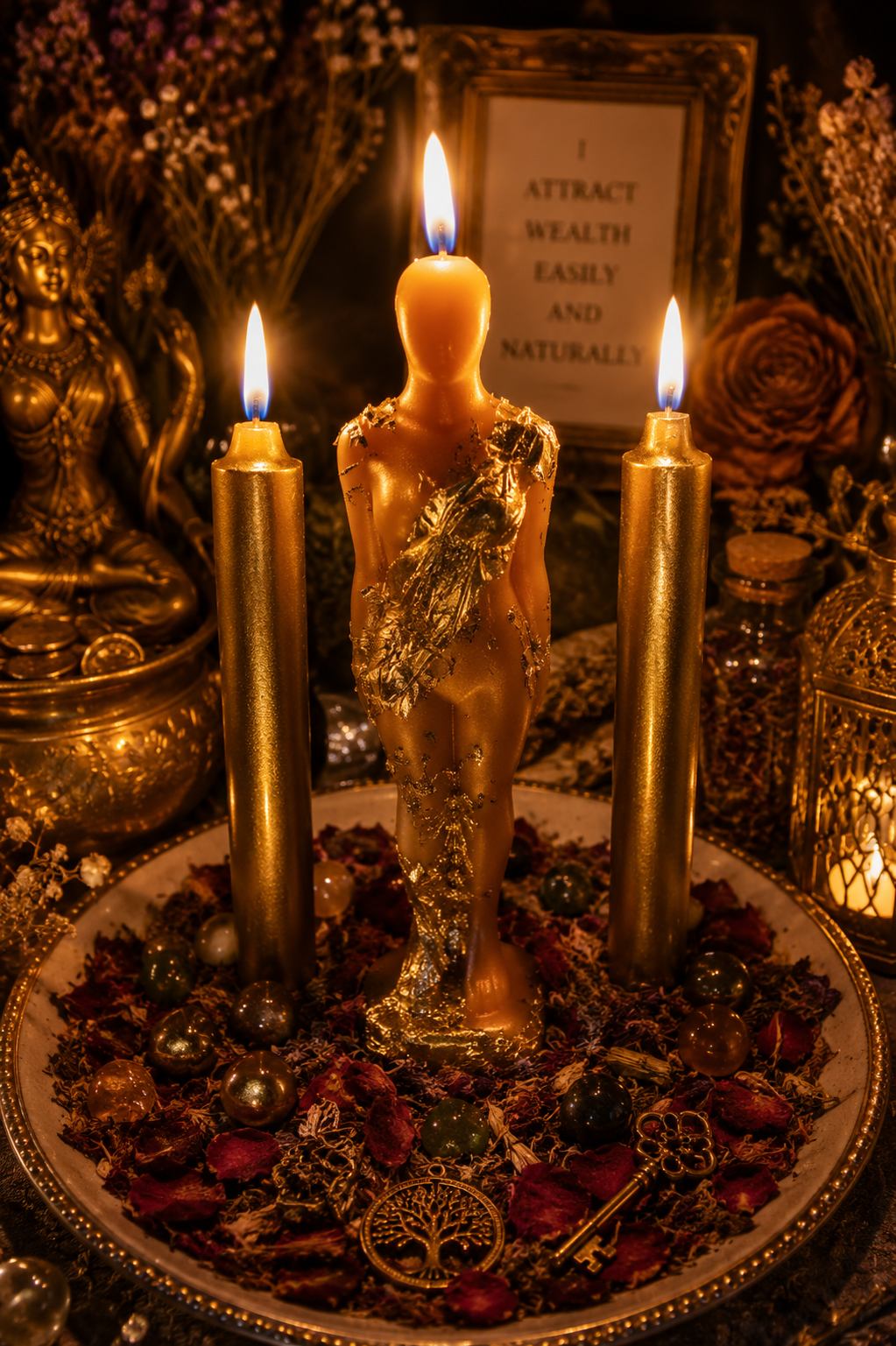 Golden Goddess Wealth Spell