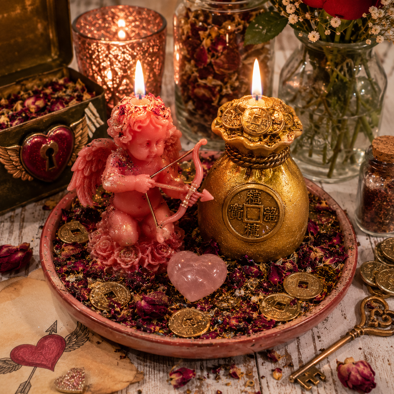 Cupid’s Coin Toss- Money Love Luck Spell