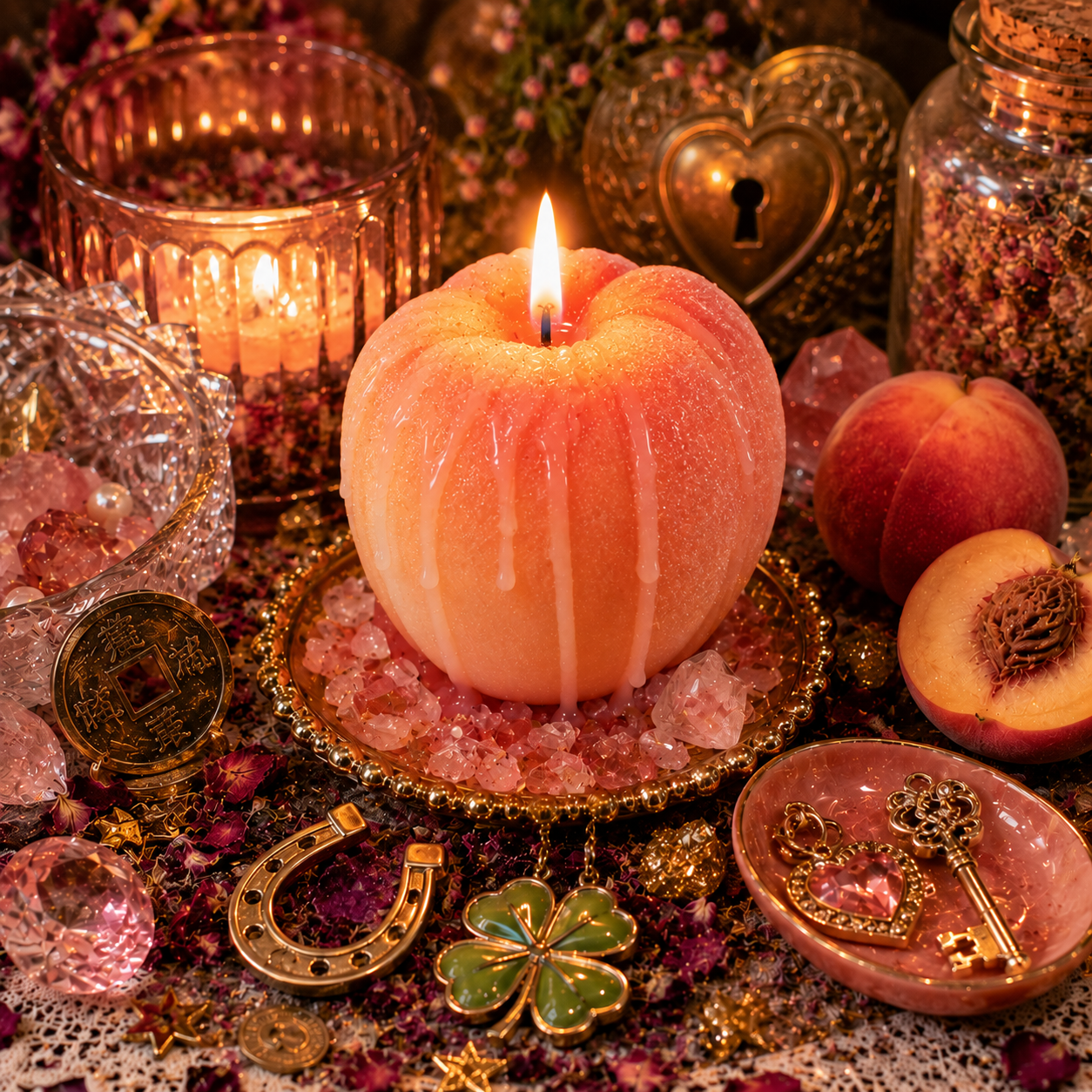 Lucky Prosperous Peach